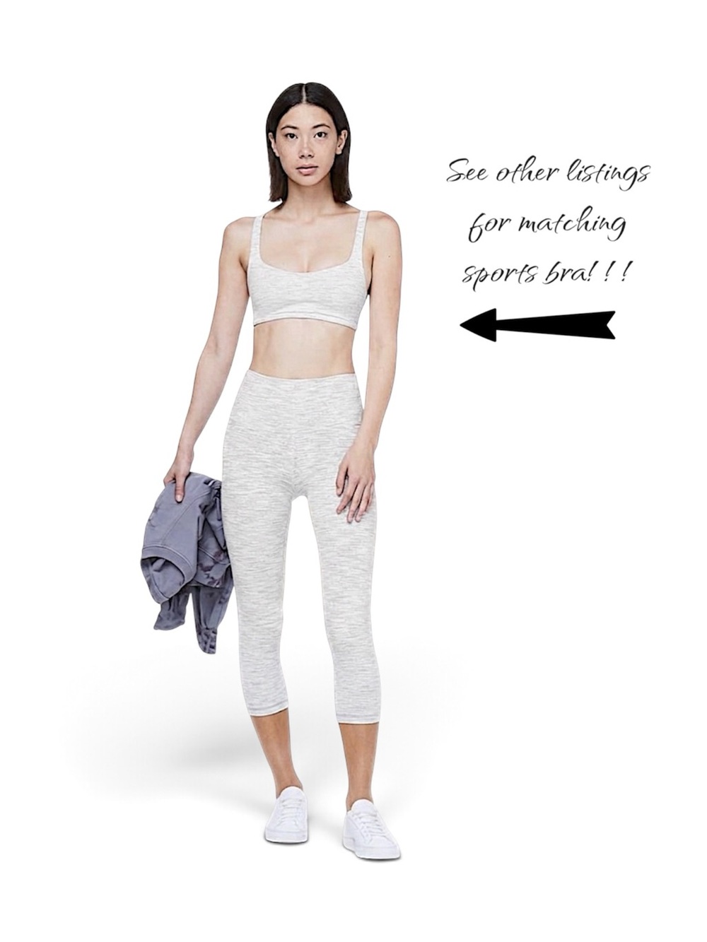 Lululemon Wunder Under Crop 21 High Rise Size 4 Wee Are From Space Grey Luon GUC